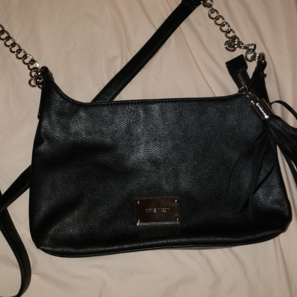 a black purse
